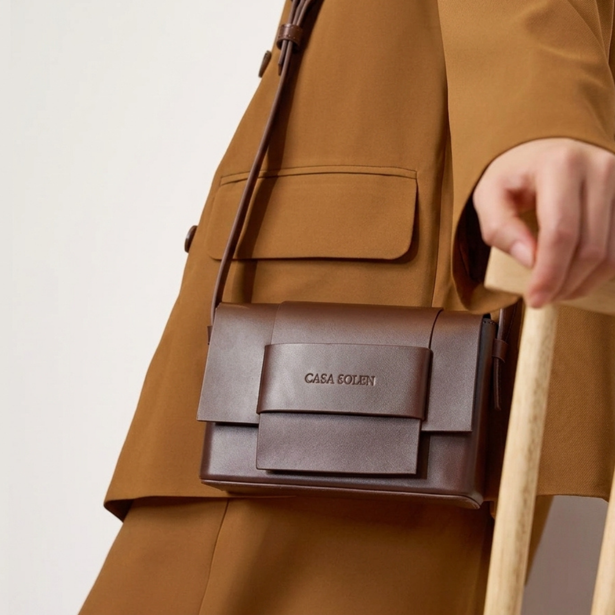 Alita — Chestnut | Casa Solen Leather Bag