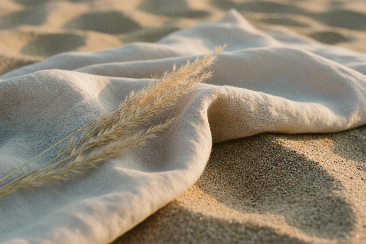 Close Up Linen on Sand