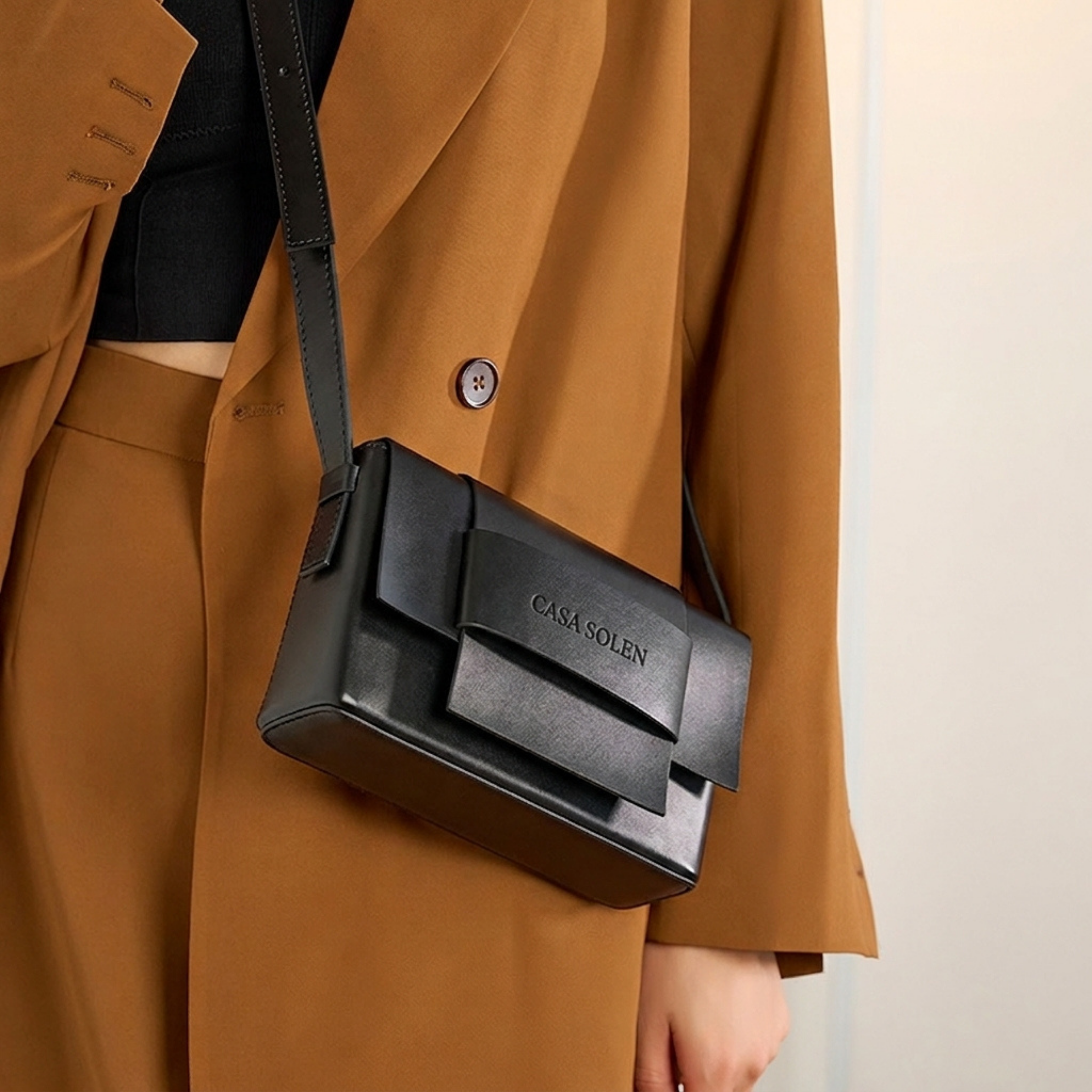 Alita — Chestnut | Casa Solen Leather Bag